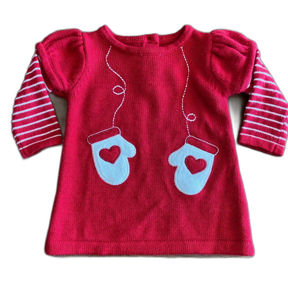 Crazy 8's Red Sweater Dress Girls' 3-6 Months